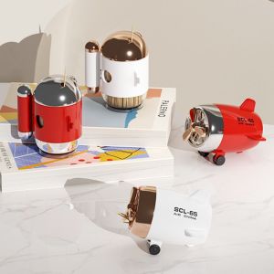 CHENJIE การ์ตูนลายการ์ตูน กระป๋องไม้จิ้มฟันอัตโนมัติ น่ารักน่ารักๆ ระดับไฮเอนด์สุด เครื่องประดับกล่องไม้จิ้มฟัน แบบพกพาได้ ที่รองไม้จิ้มฟัน โรงแรมในโรงแรม