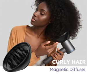 Love Best High Speed Hair dryer Plasma Hair Dryers Infinitely Variable Speed Professional Intelligent Touchscreen 1300 Million Plasma 110000 RPM Motor 64m/s Airspeed High-Speed Hair Dryer for Women Men Travel Salon 高速吹风机