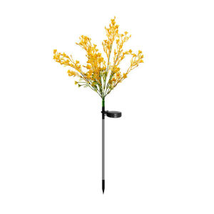 [In Stock] N-Power LED Solar Light Flower Lamp Garden Light Solar Waterproof Rapeseed Lawn Lamp Artificial Flower Outdoor Warm White Yard Lights Home Decor