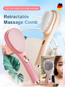 Home massage comb portable antistatic telescopic special clean scalp massage comb