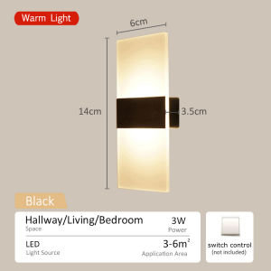 Nordic wall light wall lamp/bracket light bedside lamp background light corridor aisle balcony lamp Background Light Corridor Aisle Balcony Lamp Night Light