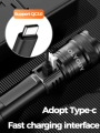 Super Bright Rechargeable LED Flashlight Waterproof Zoom Portable Strong Light for Outdoor&Home Use. 