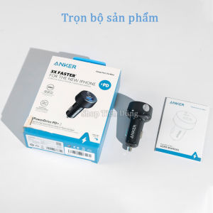 Tẩu sạc trên xe hơi ô tô nhanh Anker A2732 Công suất 35w có 2 cổng USB và Type-C