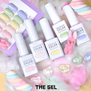 "Candy Flos Edition 5 color - The gel": Set sơn gel The gel cao cấp Hàn quốc với 5 màu pastel mềm mại và tinh tế Bền Độ bóng cao