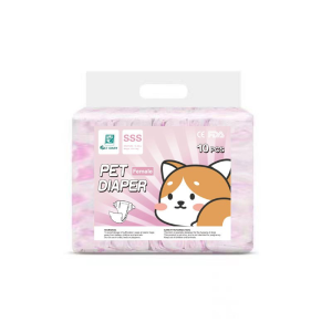 Disposable Dog Diapers Male and Female Pet Diaper Dog Diaper Female Dog Belly Wrap Full Wrap (10 pcs per pack)