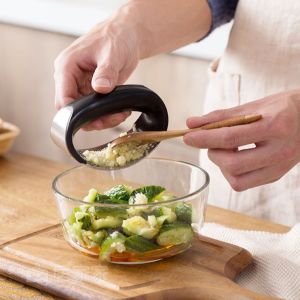 Dụng cụ dập tỏi ép tỏi nghiền tỏi inox dụng cụ nghiền tỏi bằng thép không gỉ Garlic Press - LUMBLEY