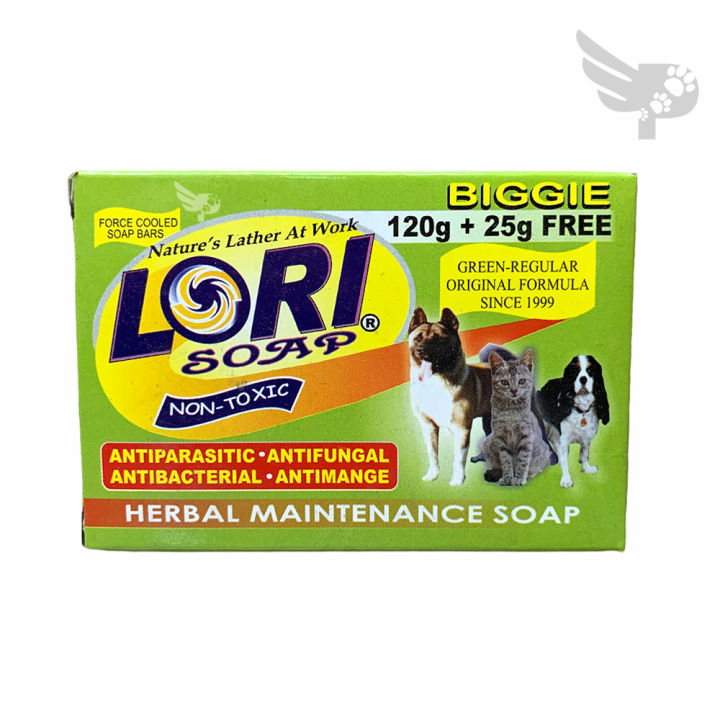 Lori Soap Herbal Maintenance Soap 120g + 25g FREE BIGGIE For Dogs and Cats Dog Soap Cat