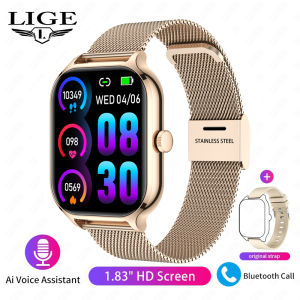 LIGE 2023 Smart Watch Men Bluetooth Call Custom Watch Face Waterproof Health Monitor Fitness Tracker Sport Watch for Women