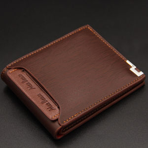 [Gift Box] Wallet For Men  Original Men Leather Wallet Short Bifold Purse