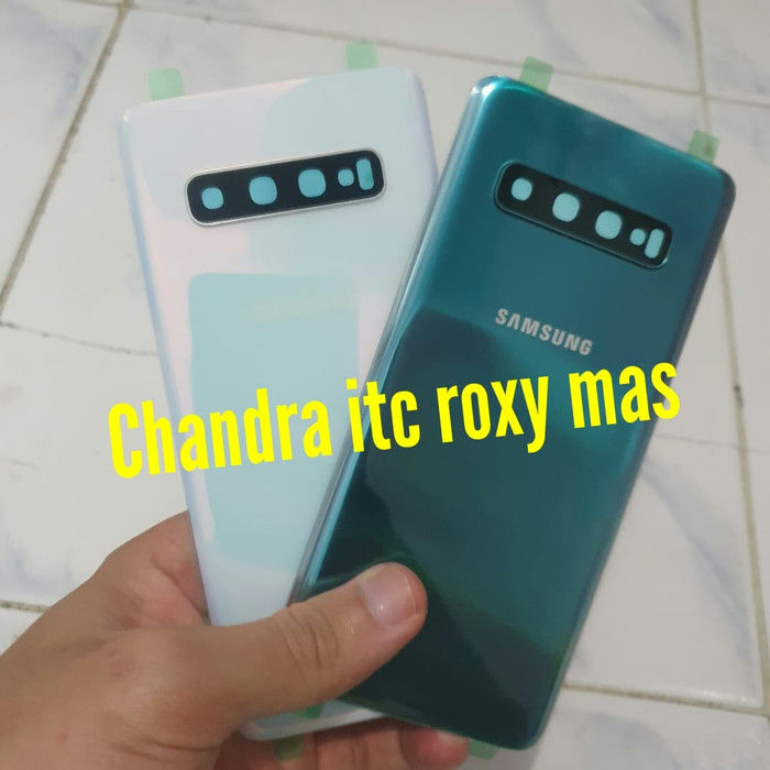 Back Door Cover Backdoor Samsung S10 Plus S10+ lensa kaca kamera