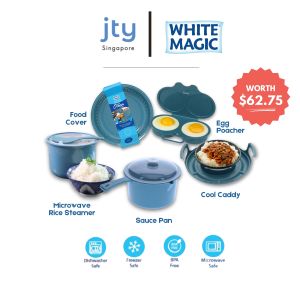 White Magic Microwave Container Set Bundle