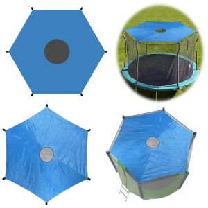 SERAPHYXO 6/8/10ft Trampoline Sunshade Roof UV Protection Waterproof Trampoline Top Cover Fitness Equipment Oxford Cloth Trampoline Shade Cover Backyard Playground