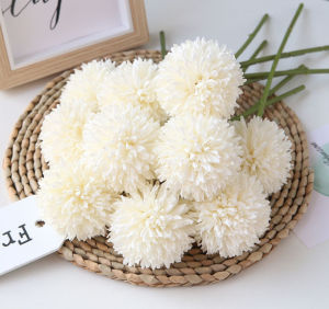 Bó 6 Hoa Bồ Công Anh Lụa Cao Cấp Nhã Nhặn Cắm Trang Trí Nhà Cửa Sang Trọng Hoa Cúc Ping Pong