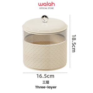 Light Luxury Sealed Storage Dried Fruit Plate Household Fruit Plate Candy Box Snack Box Three Layer