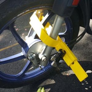 New Premium Motorcycle Wheel Lock Anti-Theft Clamp - Universal Fit for SYM/HONDA/SUZUKI/Vespa Models