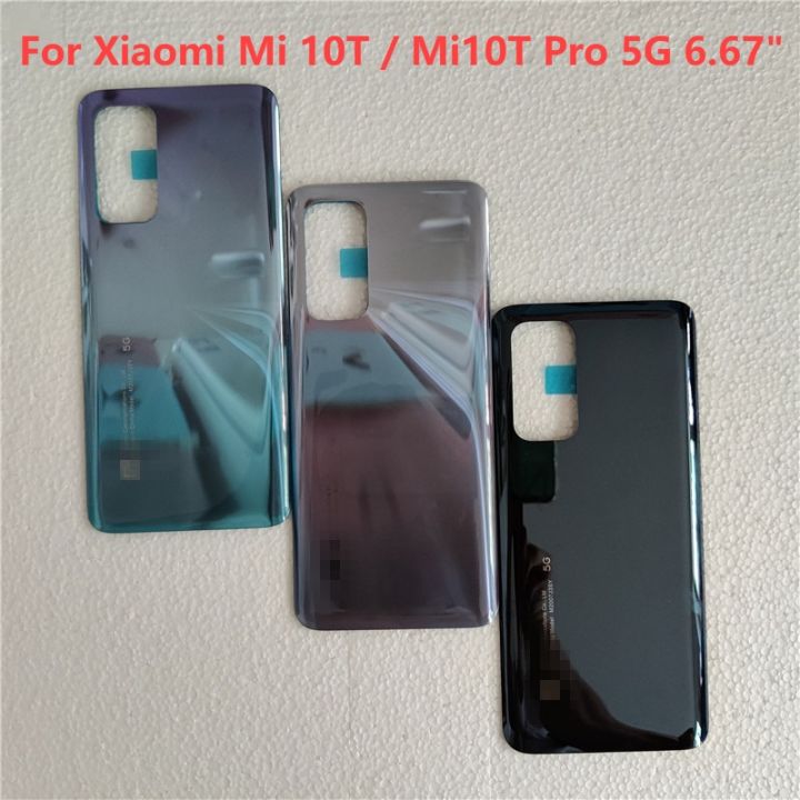 10 T Housing For Xiaomi Mi 10T Mi10T Pro 5G Glass Battery Cover  Repair Replace Back Glass Cover Phone Rear Case Sticker Xiaomi Mi 10T Pro 