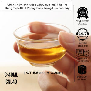 Bộ 2 Chén Pha Lê 30ml – Ly Uống Trà Kiểu Nhật Hoa Văn Kim Cương Sang Trọng