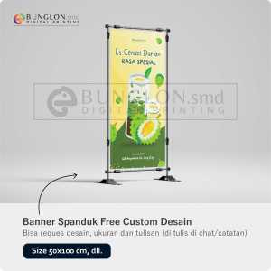 PRINT CETAK SPANDUK BANNER ES CENDOL DURIAN CUSTOM DESAIN
