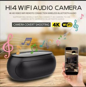 กล้อง ลำโพง H14 (สีเหลือง)Bluetooth speaker HD 4K WiFi Camera ดูผ่านมือถือได้จากทุกที่ในโลก
