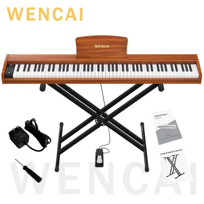 WENCAI Digital Piano 88 Keys Professional Wood Smart Electric Piano Portable Piano Keyboard For Adult/Kids Beginners