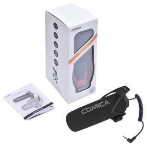 Comica Micrô Quay Video CVM-V30 LITE Micrô Trên Máy Ảnh Điện Dung Siêu Cardioid Cho Máy Ảnh DSLR Canon Nikon Panasonic Mic Cho Điện Thoại Thông Minh iPhone Android Có Giắc Cắm 3.5Mm (Màu Đen)