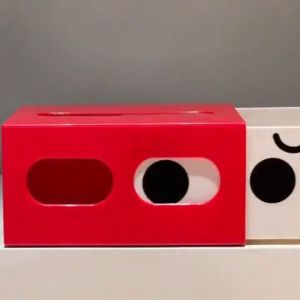 Fun Big Eye Drawer Tissue Box Multi Color Cartoon Napkin Storage With Handle Desktop Home Decor