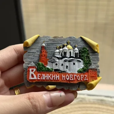 1pc Fridge Magnet Souvenirs NorwayDubaiNew ZealandCanadianTaipeiRussiaBelgiumAustralia Decorative Travel Memory Collectible for Refrigerator