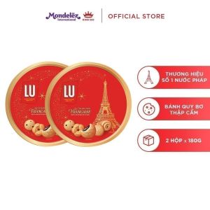 Combo 2 Hộp Bánh Quy Bơ Thập Cẩm Công Thức Pháp LU 180g