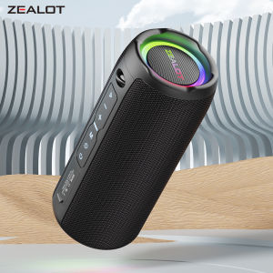 ZEALOT S49 Pro Portable Bluetooth Speaker 5.2 Waterproof IPX6 Dual 10W Bass Long Battery Life Outdoor Wireless Speaker with TF Card & Type-C Charging