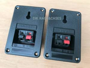 แท็ปตู้ลำโพงสำหรับเข้าสายลำโพง (ราคาต่อแพ็คจำนวน 2 ตัว) รหัส Pw-05 อุปกรณ์ตู้ลำโพง วัสดุเกรดดีพลาสติก ABS ขนาด 6x9x3cm สวยแข็งแรงได้มาตรฐาน