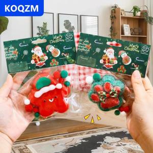 [COD] KOQZM Dễ thương phim hoạt hình Giáng sinh chủ đề mô phỏng bóp đồ chơi Pinch Giải Nén Căng thẳng Đồ chơi Quà Tặng