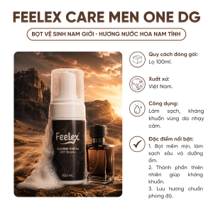 Bọt Vệ Sinh Nam Giới Feelex Care Men Giảm Viêm Hương Nước Hoa Nam Tính Quyến Rũ Mát Lạnh Tiện Dụng Chai 100ml