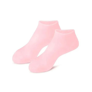 1 Pair Silicone Moisturizing Socks Protective Gloves oftening Dry Cracked Feet Rough Skins & Anti Slip Aloe Socks Silicone Foot Care Socks Moisturizing Gel Socks