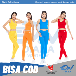 Setelan Olahraga Wanita Bra Celana Highwits Baju Workout Yoga Wani | Baju Senam Zumba