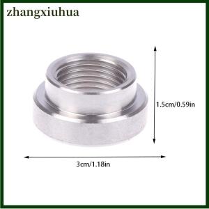 zhangxiuhua Oxygen Sensor Stainless Steels Bung Plug Nut Stepped Mounting Cap Kit Plug Nut Plug Wideband Nut Fitting Weld Bungs M18X1.5