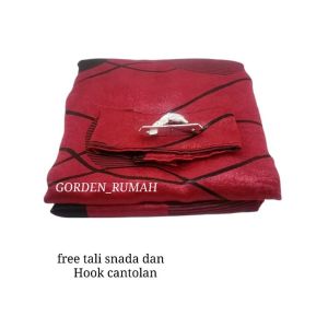 Gorden Blackout Acacia motif Estetik Hordeng jendela Ruang tamu & Pintu kamar minimalis Smokring Silver Terbaru 2022