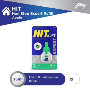 HIT Non Stop Expert Refill Apple 45H -Isi Ulang Obat Nyamuk Elektrik