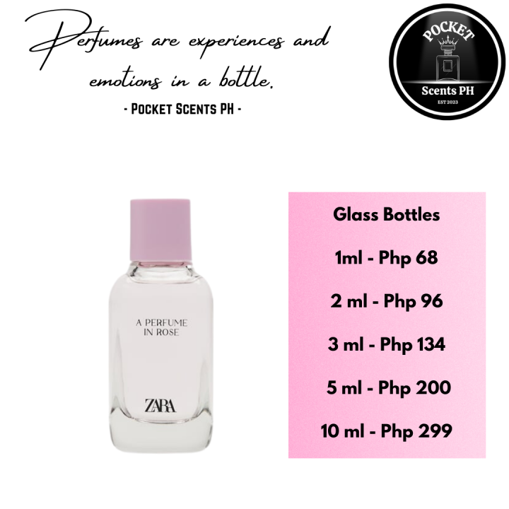 [PSPH] Zara A Perfume in Rose 1ml, 2ml, 3ml, 5ml, 10ml [NOT