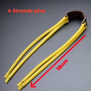 2Pcs Flat Rubber Leather Thickness Yellow Thick Rubber Band For Outdoor Fishing Game Training