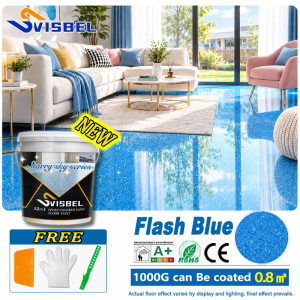 Starry Sky colour sand floor paint Formaldehyde-free epoxy Self-leveling floor paint water-based epoxy floor paint epoxy sand floor paint waterproof paint cat lantai simen fast drying epoxy paint