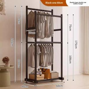 Heavy-Duty Steel Garment Rack    Multipurpose Clothing Rail for Shop Display & Home Organizer    Sturdy and Portable Iron Clothes Rack    [READY STOCK]