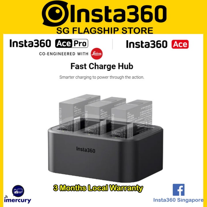 Fast Battery Charger Hub For Insta360 X3(Batteries No Included),Quick Portable 2 Channel Battery