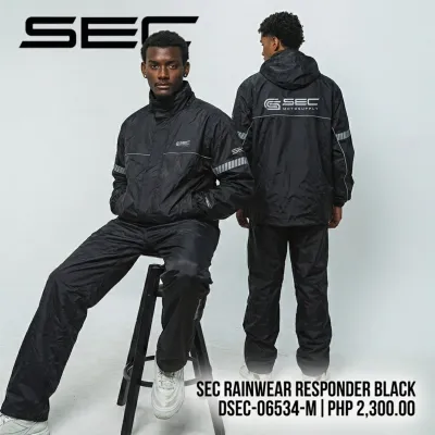 Sec Raincoat for Motorcycle Rainwear Responder (M-XL)