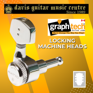 Graphtech PRL-8311-C0 Chrome Machine Head 3+3 Locking