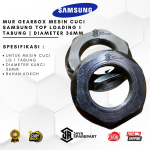 Mur Gearbox Mesin Cuci SAMSUNG Top Loading 1 Tabung | Diameter 36mm