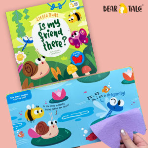 BEAR TALE Interactive Lift-the-Flap Insect Book Touch Book for Toddlers Fun Peekaboo Learning Book for Kids