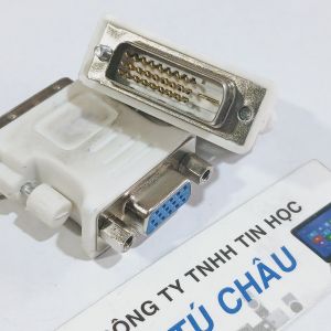 Đầu DVI ra VGA: DVI - I ra Vga (Chuẩn 24 - 5 kim) / DVI - D ra Vga (Chuẩn 24 - 1 kim) / Đoạn ngắn