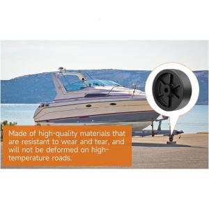 Stable Trailer Jacks Wheel 6 Inch Wheel Long Service Rubber Wheel Convenient Wheel Enhances Stability for Vehicle Lifting