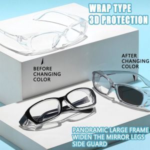 TUO29 เรโทร แว่นตาสำหรับขี่ โฟโตโครมิก กันลม ที่ป้องกันตาขณะขับขี่ ป้องกันแสงสีฟ้า ป้องกันรังสียูวี แว่นตากีฬาใส อุปกรณ์ป้องกันดวงตา