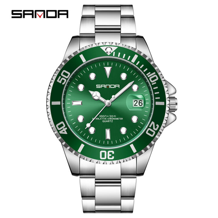 SANDA Men's Fashion Casual Watches Top Luxury Brand Waterproof